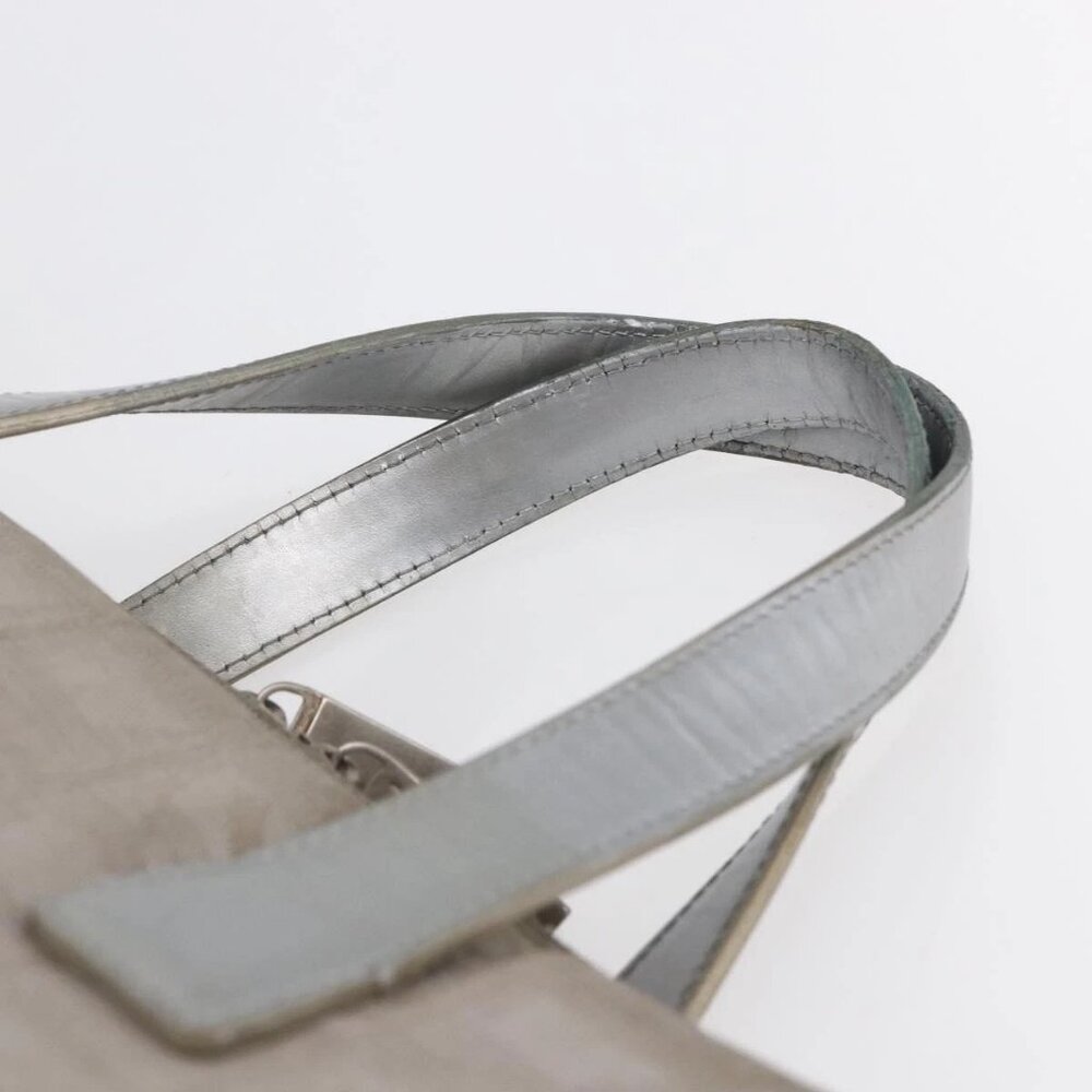 CHANEL New Travel Line Tote Bag Nylon Silver - Picture 9 of 16